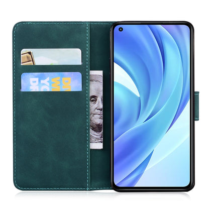 For Xiaomi Mi 11 Lite Tiger Embossing Pattern Horizontal Flip Leather Case with Holder & Card Slots & Wallet(Green) - Xiaomi Cases by buy2fix | Online Shopping UK | buy2fix