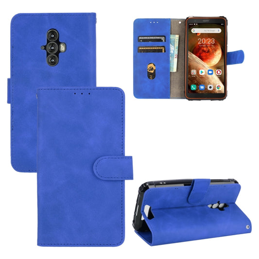 For Blackview BV6600 Solid Color Skin Feel Magnetic Buckle Horizontal Flip Calf Texture PU Leather Case with Holder & Card Slots & Wallet(Blue) - More Brand by buy2fix | Online Shopping UK | buy2fix