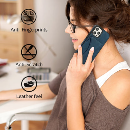 For iPhone 12 / 12 Pro Ultra-thin Shockproof Protective Case with Holder & Metal Magnetic Function(Blue) - iPhone 12 / 12 Pro Cases by buy2fix | Online Shopping UK | buy2fix