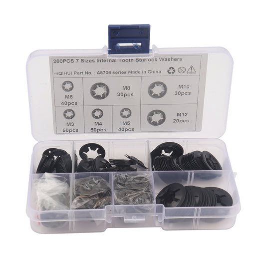 A5706 260 PCS Torx Bearing Clamp Retaining Ring Manganese Steel Quick Speed Locking Washer - Booster Cable & Clip by buy2fix | Online Shopping UK | buy2fix