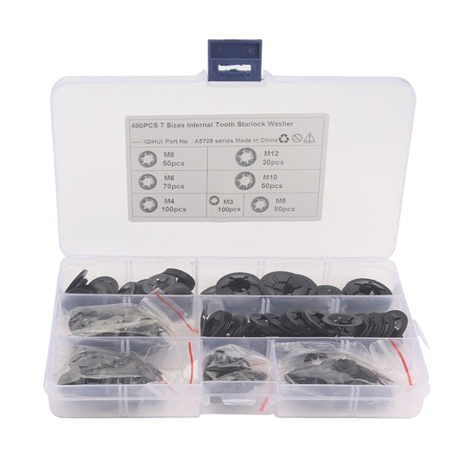 A5709 480 PCS Torx Bearing Clamp Retaining Ring Manganese Steel Quick Speed Locking Washer - Booster Cable & Clip by buy2fix | Online Shopping UK | buy2fix