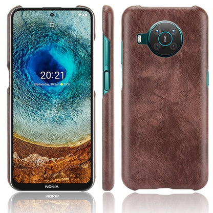 For Nokia X10 / X20 Shockproof Litchi Texture PC + PU Case(Brown) by buy2fix
