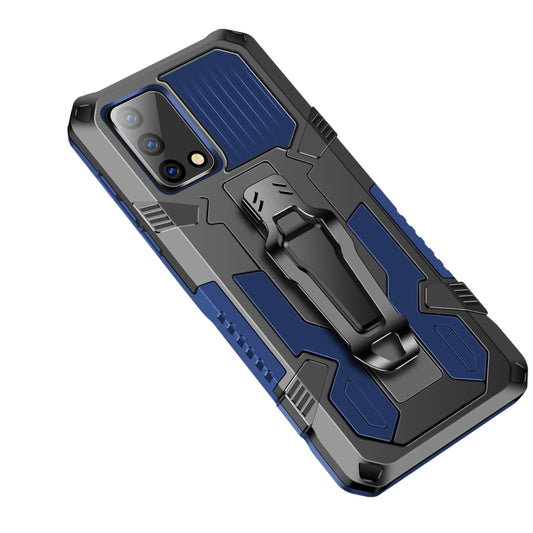 For OPPO A74 4G Armor Warrior Shockproof PC + TPU Protective Case(Blue) by buy2fix