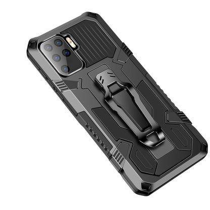 For OPPO A94 Armor Warrior Shockproof PC + TPU Protective Case(Black) by buy2fix
