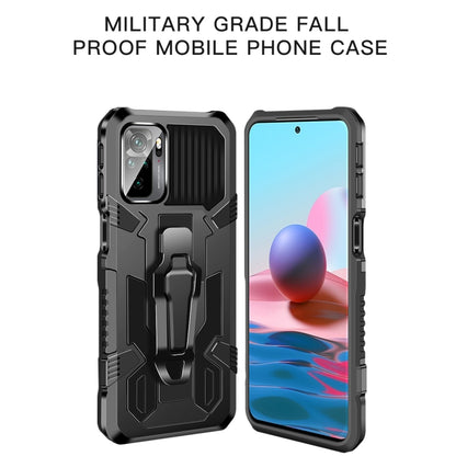For OPPO A94 Armor Warrior Shockproof PC + TPU Protective Case(Black) by buy2fix