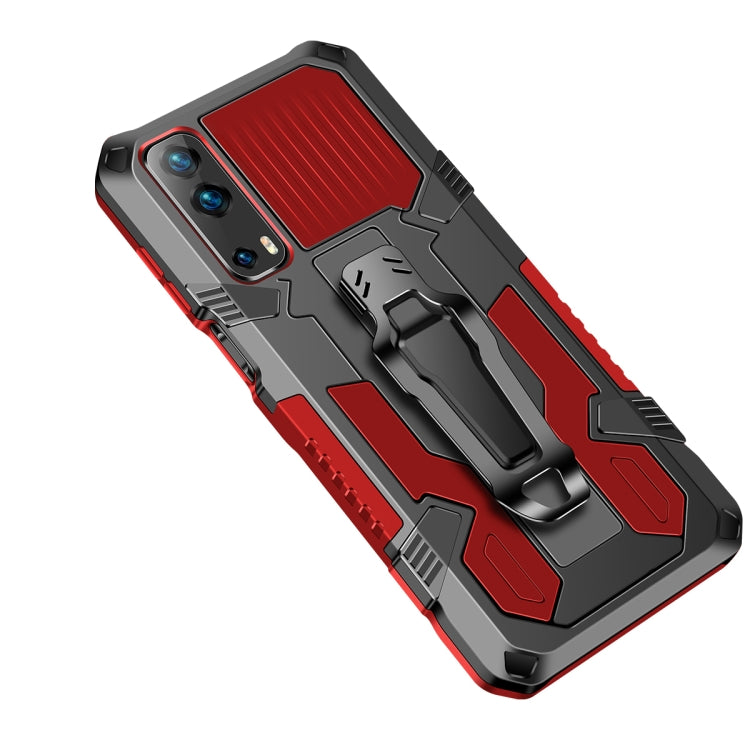 For vivo Y72 5G Armor Warrior Shockproof PC + TPU Protective Case(Red) - vivo Cases by buy2fix | Online Shopping UK | buy2fix