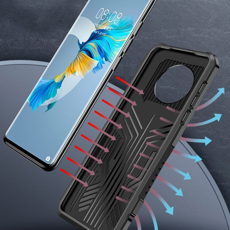 For vivo Y72 5G Armor Warrior Shockproof PC + TPU Protective Case(Gray) - vivo Cases by buy2fix | Online Shopping UK | buy2fix