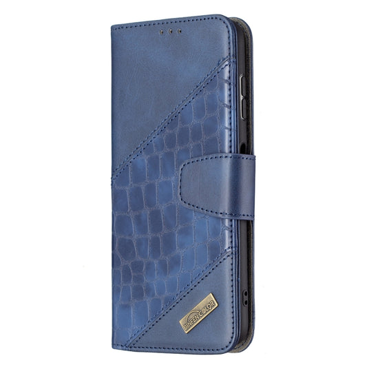For Nokia G20 / G10 Matching Color Crocodile Texture Horizontal Flip PU Leather Case with Wallet & Holder & Card Slots(Blue) by buy2fix