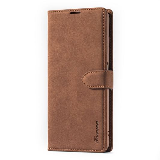 For Xiaomi Poco X3 / X3 NFC / X3 Pro Forwenw F1 Series Matte Strong Magnetism Horizontal Flip Leather Case with Holder & Card Slots & Wallet & Photo Frame(Brown) - Xiaomi Cases by Forwenw | Online Shopping UK | buy2fix