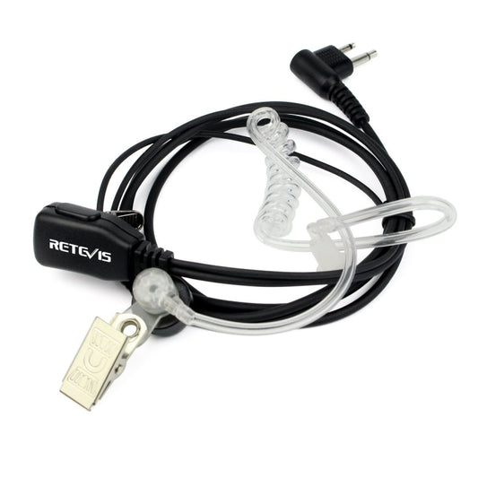 RETEVIS C9025 M 2 Pin PTT Air guide Noise Reduction Covert Acoustic Tube Earphone Microphone - Microphones & Headsets by RETEVIS | Online Shopping UK | buy2fix
