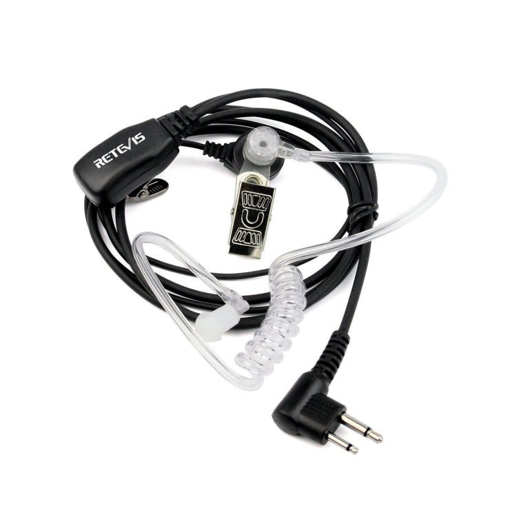 RETEVIS C9025 M 2 Pin PTT Air guide Noise Reduction Covert Acoustic Tube Earphone Microphone - Microphones & Headsets by RETEVIS | Online Shopping UK | buy2fix