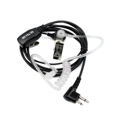 RETEVIS C9025 M 2 Pin PTT Air guide Noise Reduction Covert Acoustic Tube Earphone Microphone - Microphones & Headsets by RETEVIS | Online Shopping UK | buy2fix