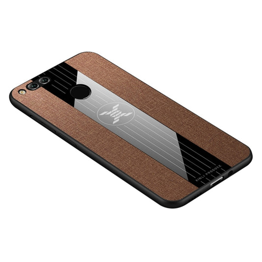 For Huawei Honor 7X XINLI Stitching Cloth Textue Shockproof TPU Protective Case(Brown) - Honor Cases by XINLI | Online Shopping UK | buy2fix