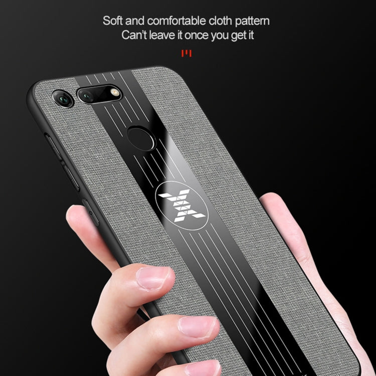 For Huawei Honor View 20 XINLI Stitching Cloth Textue Shockproof TPU Protective Case(Black) - Honor Cases by XINLI | Online Shopping UK | buy2fix