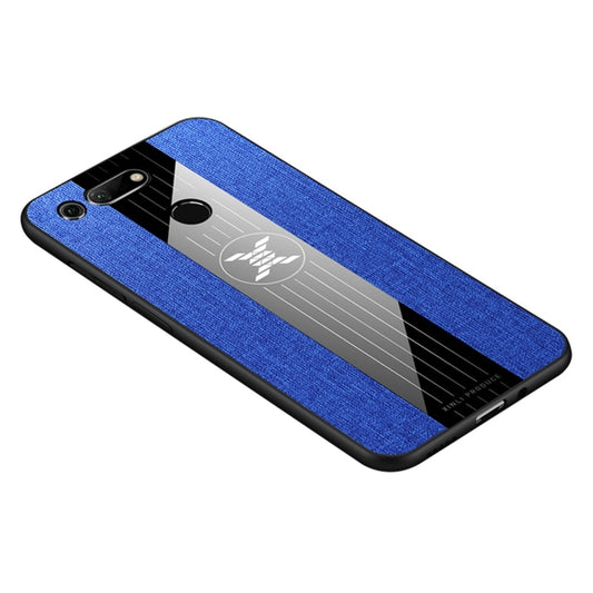 For Huawei Honor View 20 XINLI Stitching Cloth Textue Shockproof TPU Protective Case(Blue) - Honor Cases by XINLI | Online Shopping UK | buy2fix