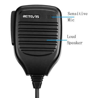 RETEVIS R-321 M 2 Pin Handheld PTT Speaker Microphone for Motorola GP68/GP88/GP300/2000/CT150/P040 - Microphones & Headsets by RETEVIS | Online Shopping UK | buy2fix