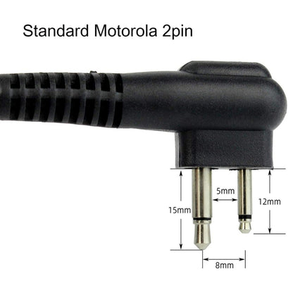 RETEVIS R-321 M 2 Pin Handheld PTT Speaker Microphone for Motorola GP68/GP88/GP300/2000/CT150/P040 - Microphones & Headsets by RETEVIS | Online Shopping UK | buy2fix