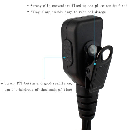 RETEVIS R-111 M Head 2 Pin PTT Adjustable Volume Earphone Microphone for Motorola GP68/GP88/GP300/GP2000 - Microphones & Headsets by RETEVIS | Online Shopping UK | buy2fix