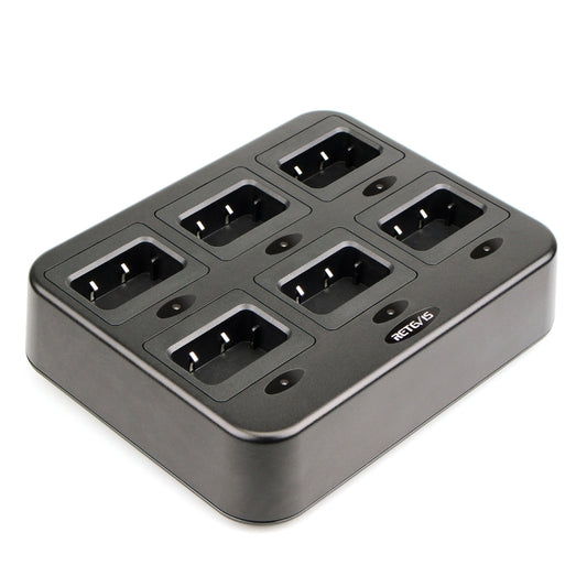 RETEVIS RTC27 Multi-function Six-Way Walkie Talkie Charger for Retevis RT27, EU Plug - Batteries & Chargers by RETEVIS | Online Shopping UK | buy2fix