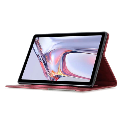 For Samsung Galaxy Tab A7 10.4 (2020) Rhombus Texture Horizontal Flip Magnetic Leather Case with Holder & Card Slots(Red) - Other Galaxy Tab PC by buy2fix | Online Shopping UK | buy2fix