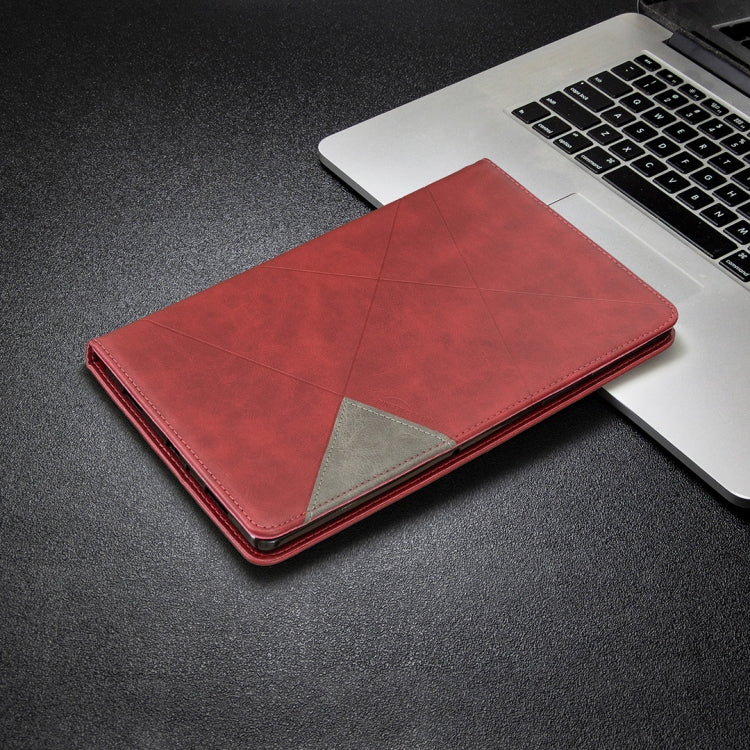 For Samsung Galaxy Tab A7 10.4 (2020) Rhombus Texture Horizontal Flip Magnetic Leather Case with Holder & Card Slots(Red) - Other Galaxy Tab PC by buy2fix | Online Shopping UK | buy2fix
