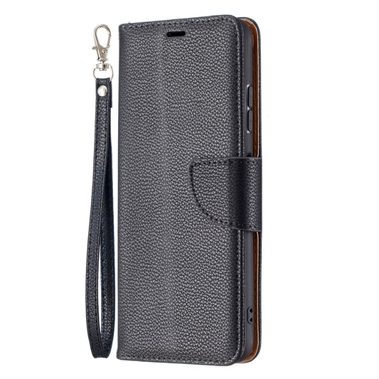 For Samsung Galaxy A22 5G Litchi Texture Pure Color Horizontal Flip Leather Case with Holder & Card Slots & Wallet & Lanyard(Black) by buy2fix