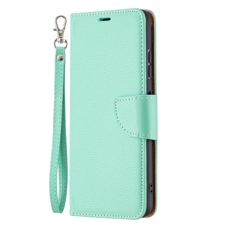 For Samsung Galaxy A22 5G Litchi Texture Pure Color Horizontal Flip Leather Case with Holder & Card Slots & Wallet & Lanyard(Green) by buy2fix
