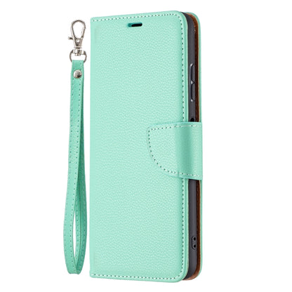 For Samsung Galaxy A22 5G Litchi Texture Pure Color Horizontal Flip Leather Case with Holder & Card Slots & Wallet & Lanyard(Green) by buy2fix