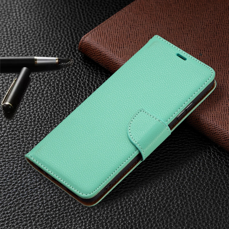 For Samsung Galaxy A22 5G Litchi Texture Pure Color Horizontal Flip Leather Case with Holder & Card Slots & Wallet & Lanyard(Green) by buy2fix
