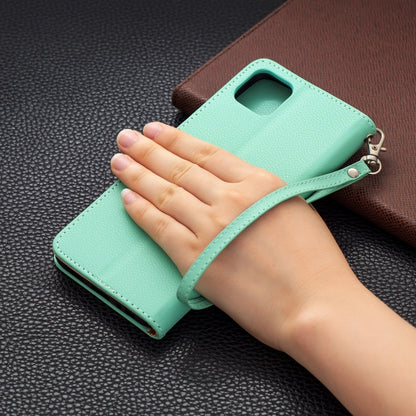 For Samsung Galaxy A22 5G Litchi Texture Pure Color Horizontal Flip Leather Case with Holder & Card Slots & Wallet & Lanyard(Green) by buy2fix