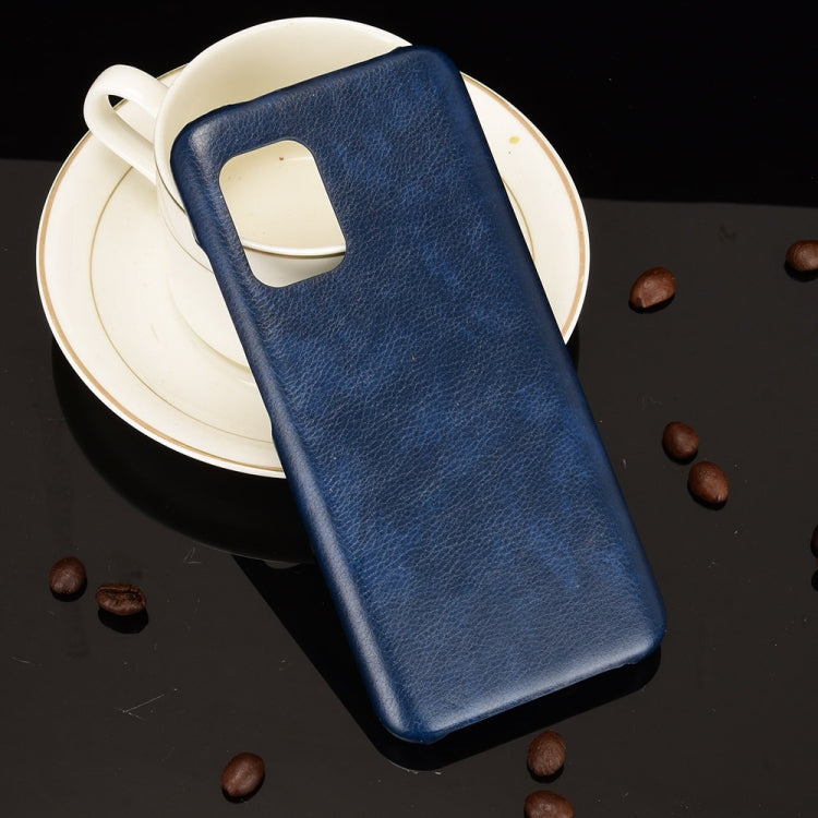 For Asus Zenfone 8 / ZS590KS Shockproof Litchi Texture PC + PU Case(Blue) by buy2fix