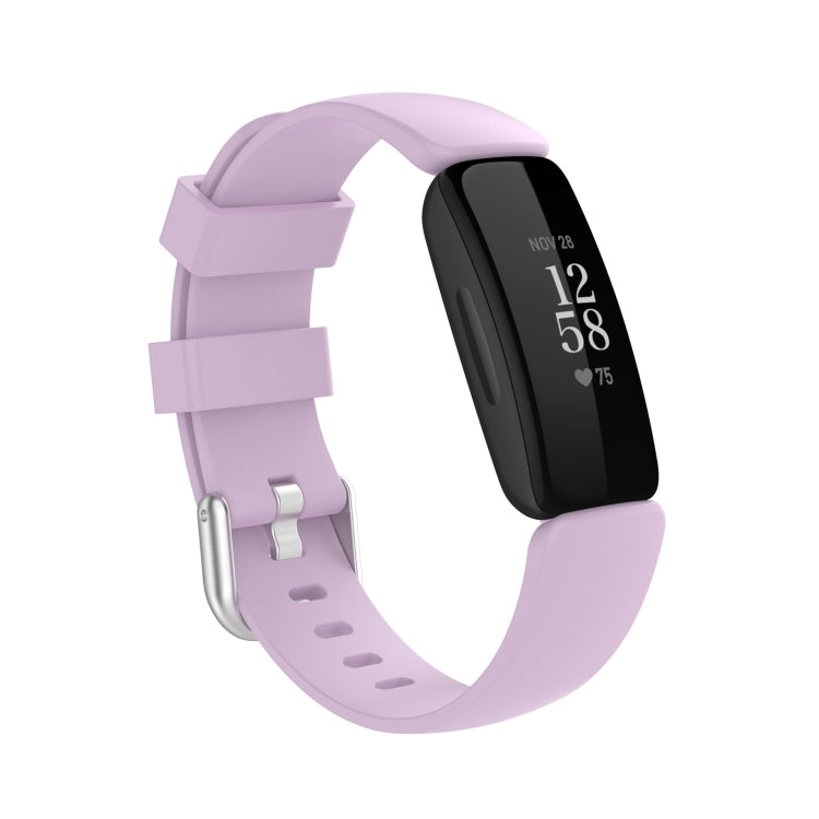 For Fitbit Ace 3 / Inspire 2 Silicone Watch Band(Light Purple) by buy2fix