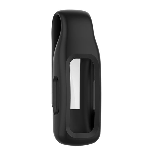 For Fitbit Ace 3 / Inspire 2 Silicone Protective Clip Case Cover(Black) - Watch Cases by buy2fix | Online Shopping UK | buy2fix