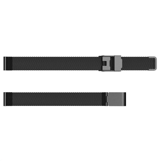 For Fitbit Ace 3 / Inspire 2 Double Insurance Buckle Milanese Watch Band(Black) - Watch Bands by buy2fix | Online Shopping UK | buy2fix