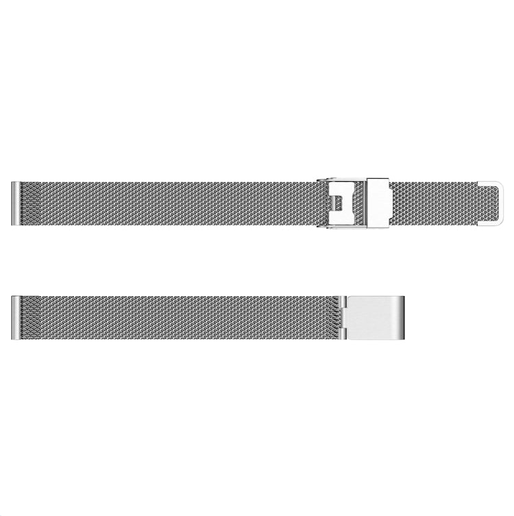 For Fitbit Ace 3 / Inspire 2 Double Insurance Buckle Milanese Watch Band(Silver) - Watch Bands by buy2fix | Online Shopping UK | buy2fix