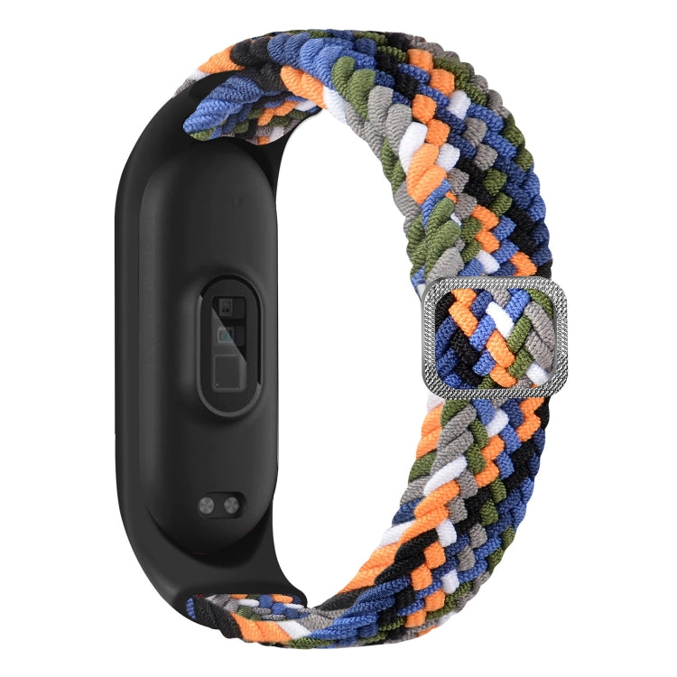For Xiaomi Mi Band 6 / 5  / 4 / 3 Adjustable Nylon Braided Elasticity Watch Band(Colorful Denim) - Watch Bands by buy2fix | Online Shopping UK | buy2fix