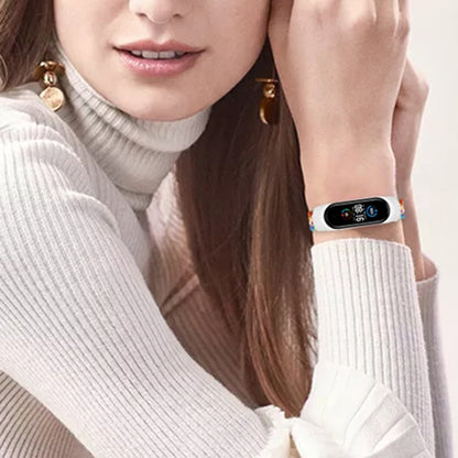 For Xiaomi Mi Band 6 / 5  / 4 / 3 Adjustable Nylon Braided Elasticity Watch Band (Colorful Blue) - Watch Bands by buy2fix | Online Shopping UK | buy2fix