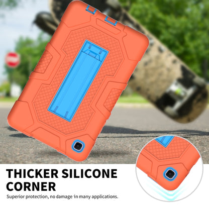 For Samsung Galaxy Tab A7 Lite T220 / T225 Contrast Color Robot Shockproof Silicone + PC Protective Case with Holder(Orange Blue) - Tab A7 Lite T220 / T225 by buy2fix | Online Shopping UK | buy2fix