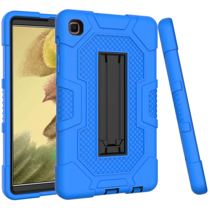 For Samsung Galaxy Tab A7 Lite T220 / T225 Contrast Color Robot Shockproof Silicone + PC Protective Case with Holder(Dark Blue Black) - Tab A7 Lite T220 / T225 by buy2fix | Online Shopping UK | buy2fix