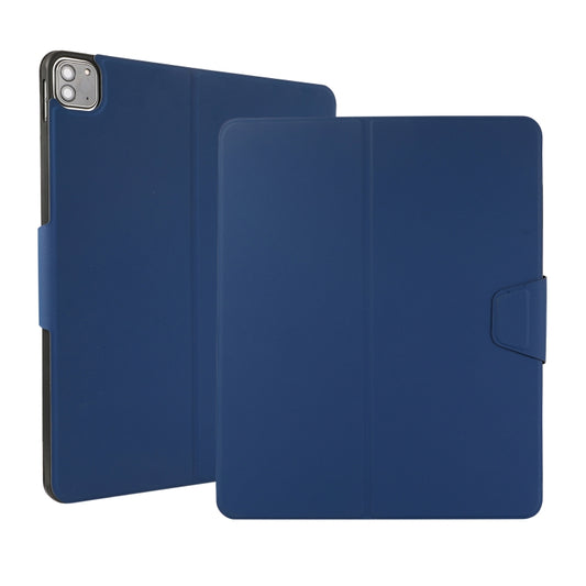 For iPad Air 13 2025 / 2024 / iPad Pro 12.9 2022 / 2021 Electric Pressed Texture Horizontal Flip Leather Tablet Case with Holder & Pen Slot(Navy Blue) - iPad Pro 12.9 (2022/2021) Cases by buy2fix | Online Shopping UK | buy2fix