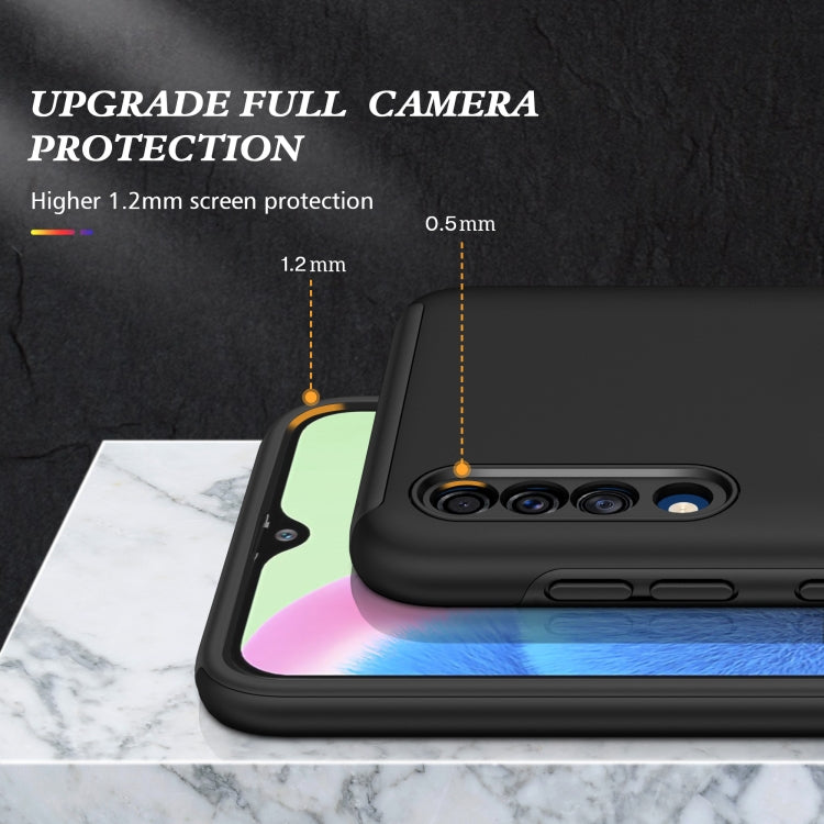 For Samsung Galaxy A30s / A50s / A50 PC + TPU Shockproof Magnetic Protective Case with Invisible Ring Holder(Black) - Galaxy Phone Cases by buy2fix | Online Shopping UK | buy2fix