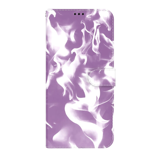 For iPhone 12 mini Cloud Fog Pattern Horizontal Flip Leather Case with Holder & Card Slot & Wallet (Purple) - iPhone 12 mini Cases by buy2fix | Online Shopping UK | buy2fix