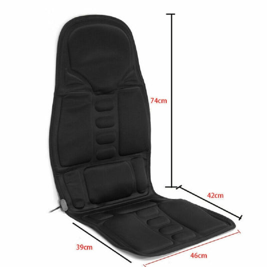 7 Massage Heads 8 Modes Car / Household Multifunctional Whole Body Cervical Massage Seat Cushion, Plug Type:EU Plug(Black) - Seat Accessories by buy2fix | Online Shopping UK | buy2fix