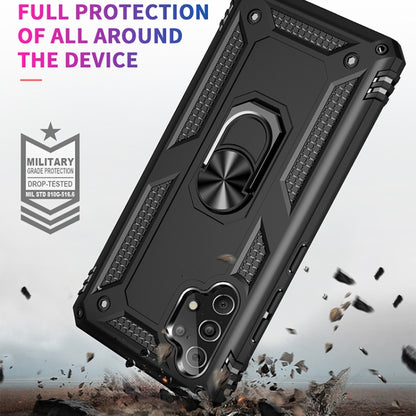 For Samsung Galaxy A32 4G Shockproof TPU + PC Protective Case with 360 Degree Rotating Holder(Black) by buy2fix