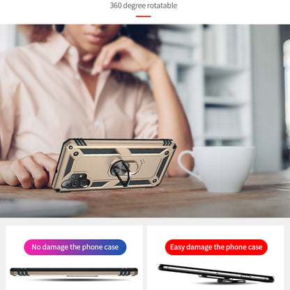 For Samsung Galaxy A32 4G Shockproof TPU + PC Protective Case with 360 Degree Rotating Holder(Gold) by buy2fix