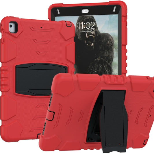 3-Layer Protection  Screen Frame + PC + Silicone Shockproof Combination Case with Holder For iPad 9.7 (2018) / (2017) / Air 2 / Pro 9.7(Red+Black) - iPad Pro 9.7 inch Cases by buy2fix | Online Shopping UK | buy2fix