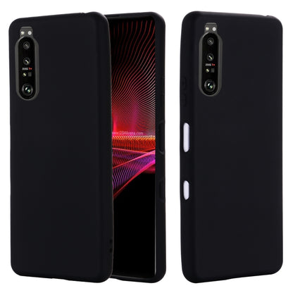 For Sony Xperia 1 III Pure Color Liquid Silicone Shockproof Full Coverage Case(Black) by buy2fix