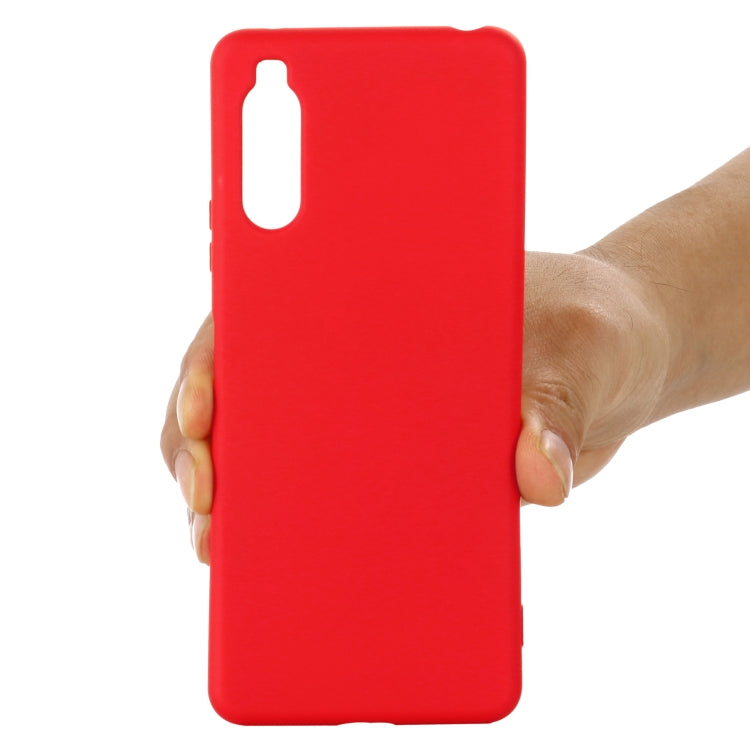 For Sony Xperia 1 III Pure Color Liquid Silicone Shockproof Full Coverage Case(Red) by buy2fix