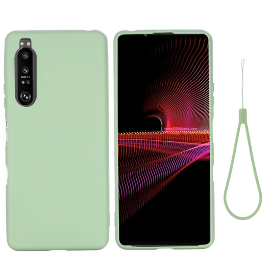 For Sony Xperia 1 III Pure Color Liquid Silicone Shockproof Full Coverage Case(Green) by buy2fix