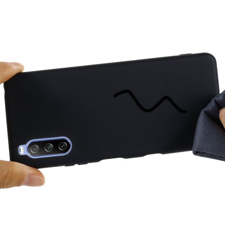 For Sony Xperia 10 III Pure Color Liquid Silicone Shockproof Full Coverage Case(Black) by buy2fix